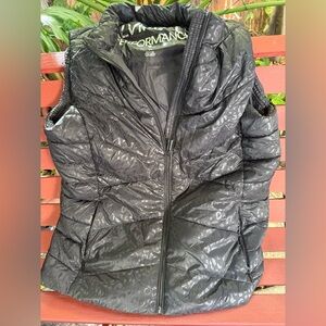 Calvin Klein Black Puffer Vest-size large -gently used
